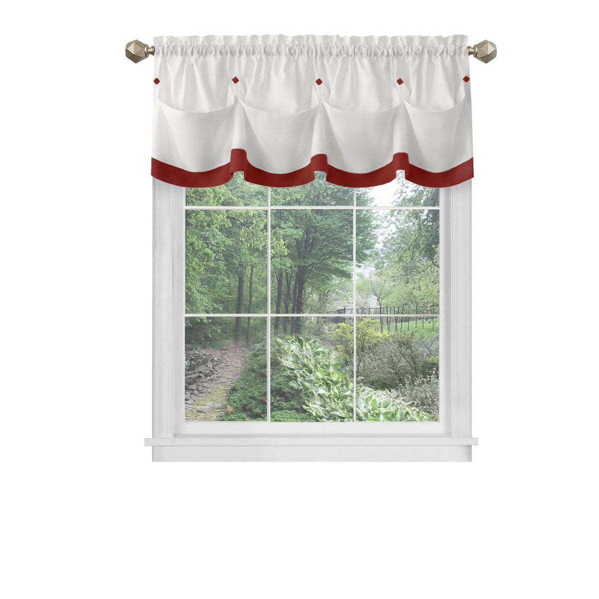 Lana Window Curtain Valance 58x14