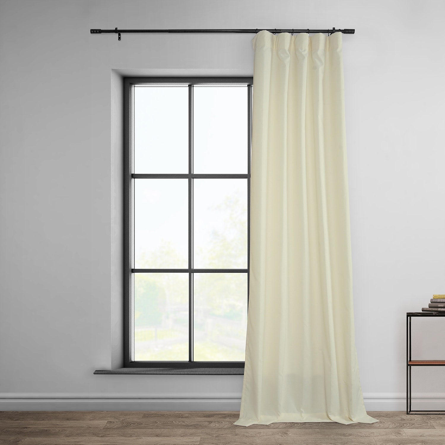 Exclusive Fabrics Dobby Linen Light Filtering Curtains (1 Panel)