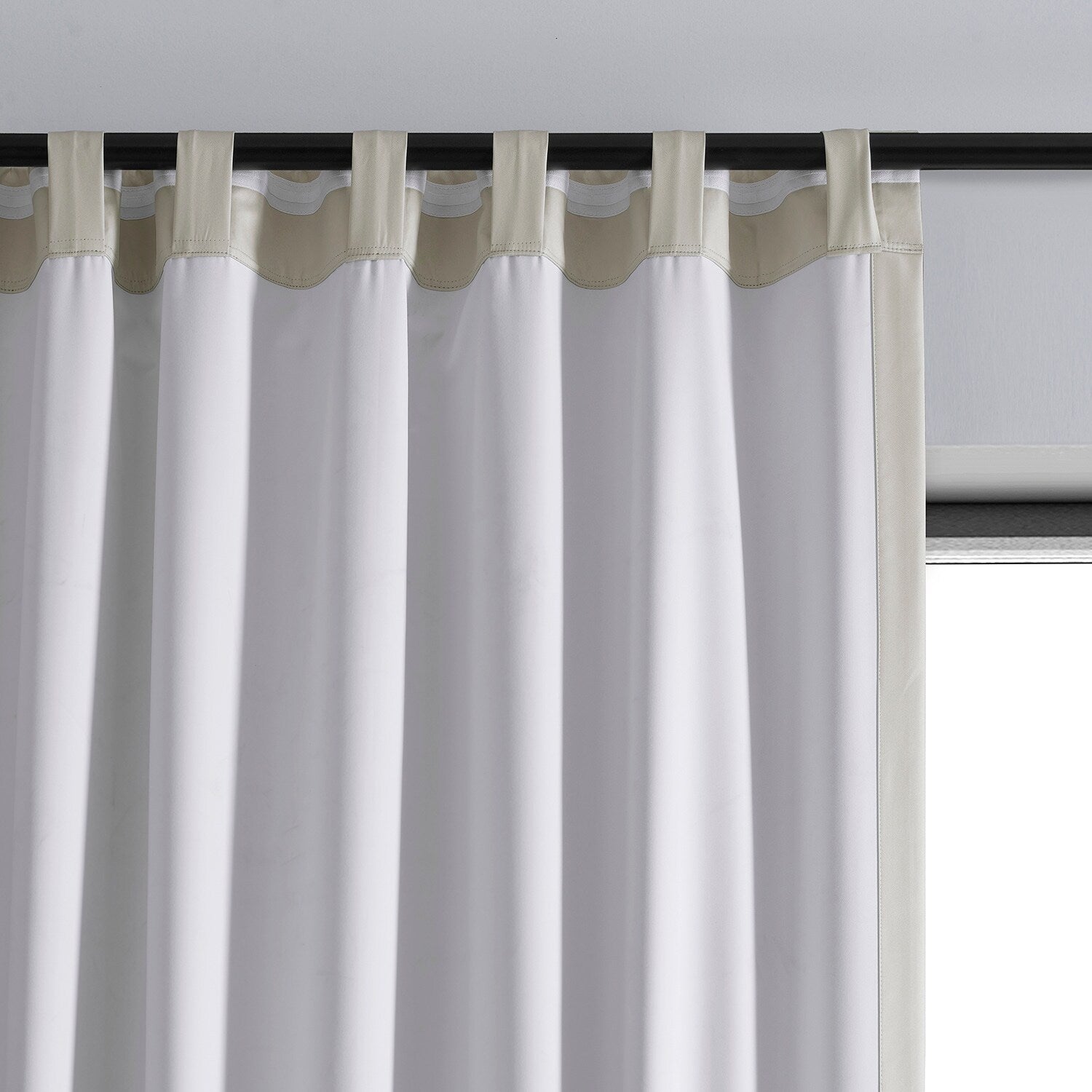 Exclusive Fabrics Essential Polyester Solid Blackout Curtains - Thermal Insulated Window Curtains Rod Pocket (Single Panel)