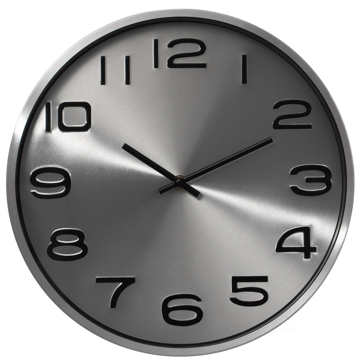 Aluminum Round Wall Clock - Modern Decor for Living Room, Kitchen, or Dining Room - 12 in Decorative Timepiece with Sleek Design