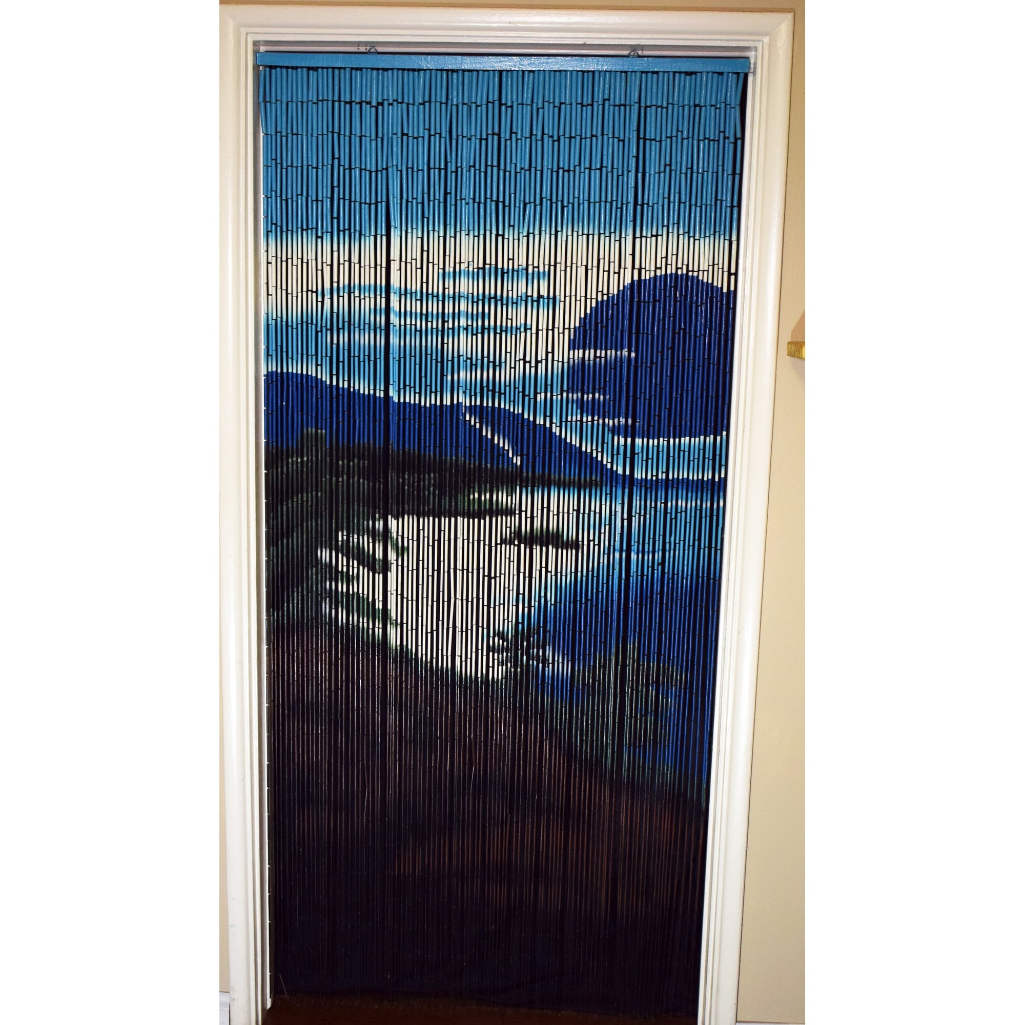 Handmade Tropical Clifts Bamboo Beaded Curtain