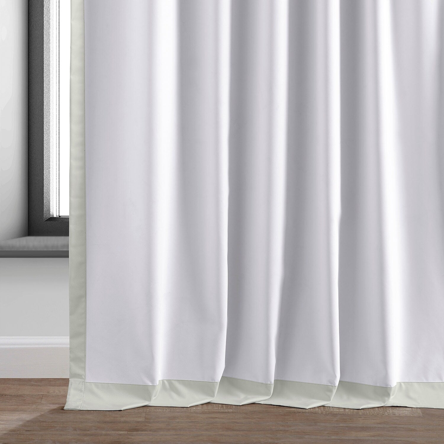 Exclusive Fabrics Essential Polyester Solid Blackout Curtains - Thermal Insulated Window Curtains Rod Pocket (Single Panel)