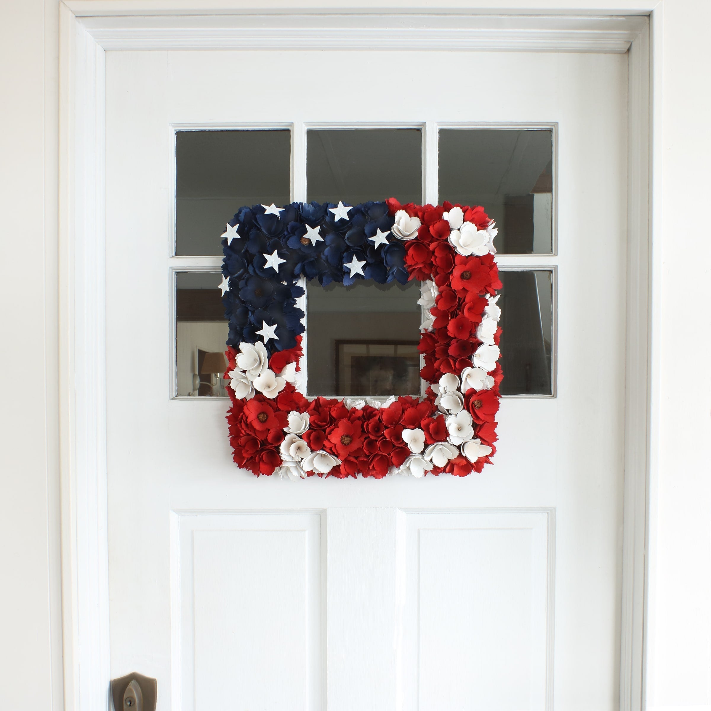 18 Patriotic Square Shape Wreath by National Tree Company