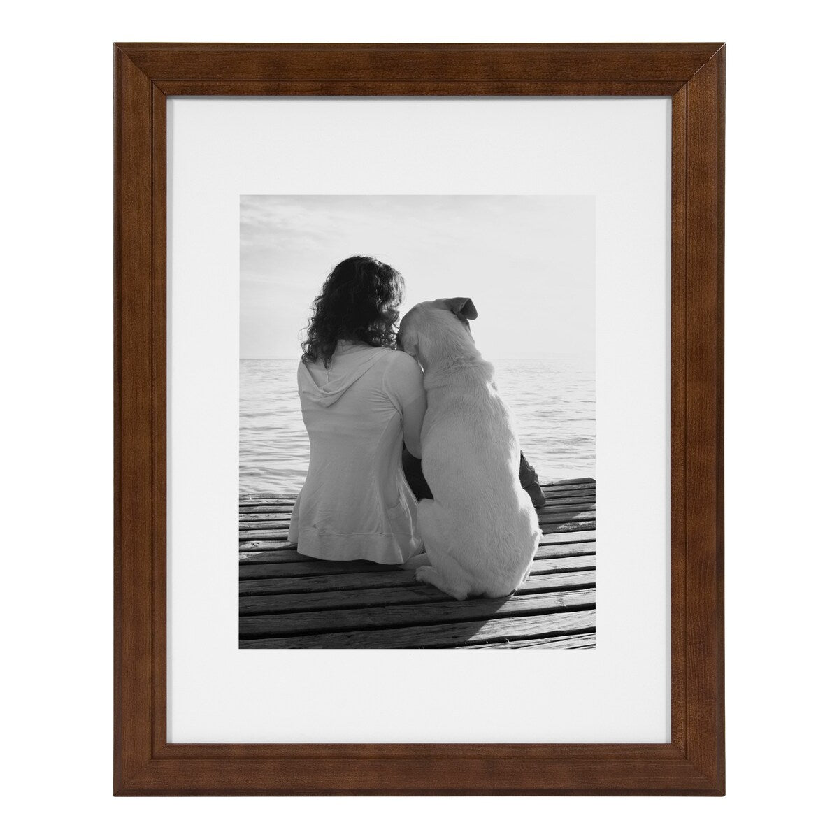 DesignOvation Kieva 11x14 matted to 8x10 Wood Picture Frame, Set of 4