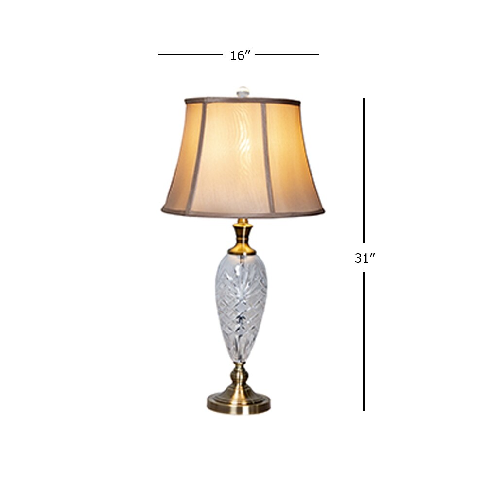 Alameda 24% Lead Crystal Table Lamp