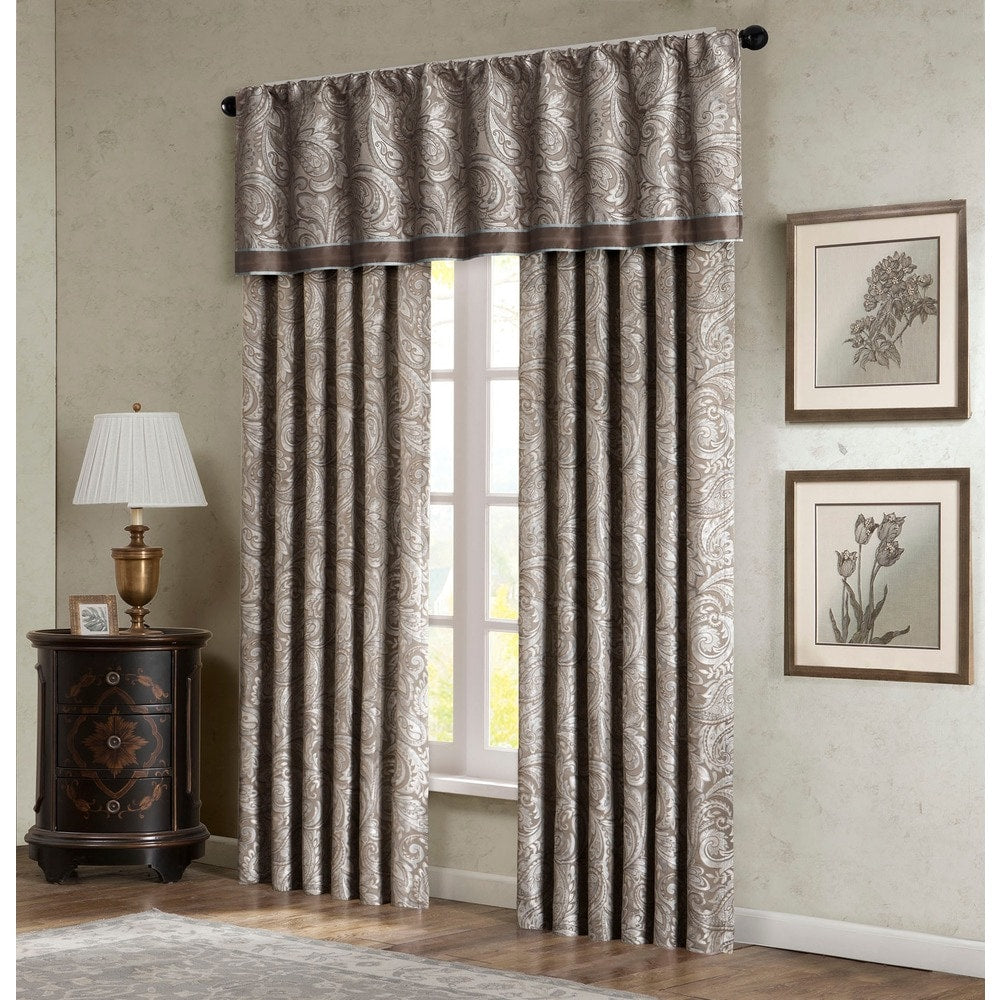 Madison Park Whitman Jacquard Valance - 50 x 18