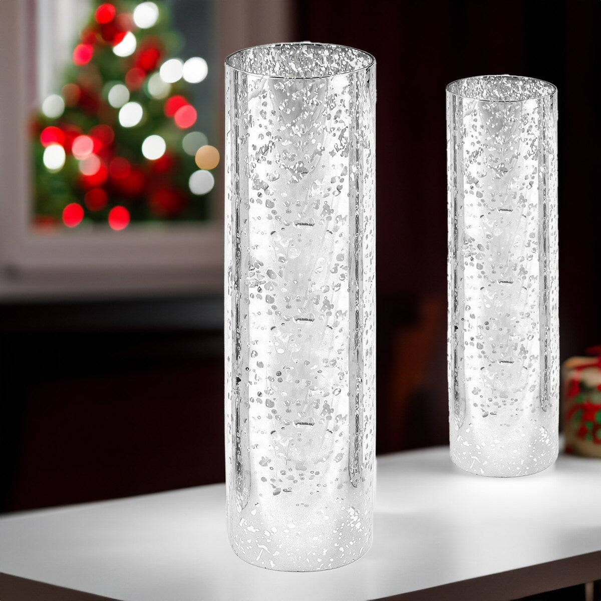 Decorative Glass Cylinder Hurricane Chimney Tube, 1 Piece