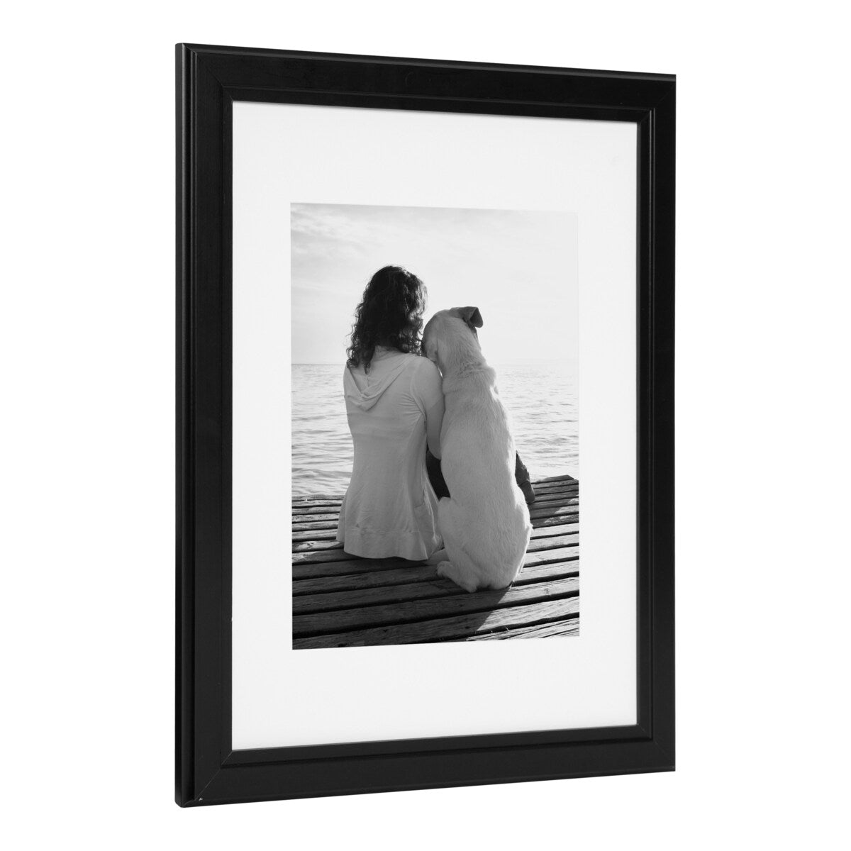 DesignOvation Kieva 11x14 matted to 8x10 Wood Picture Frame, Set of 4