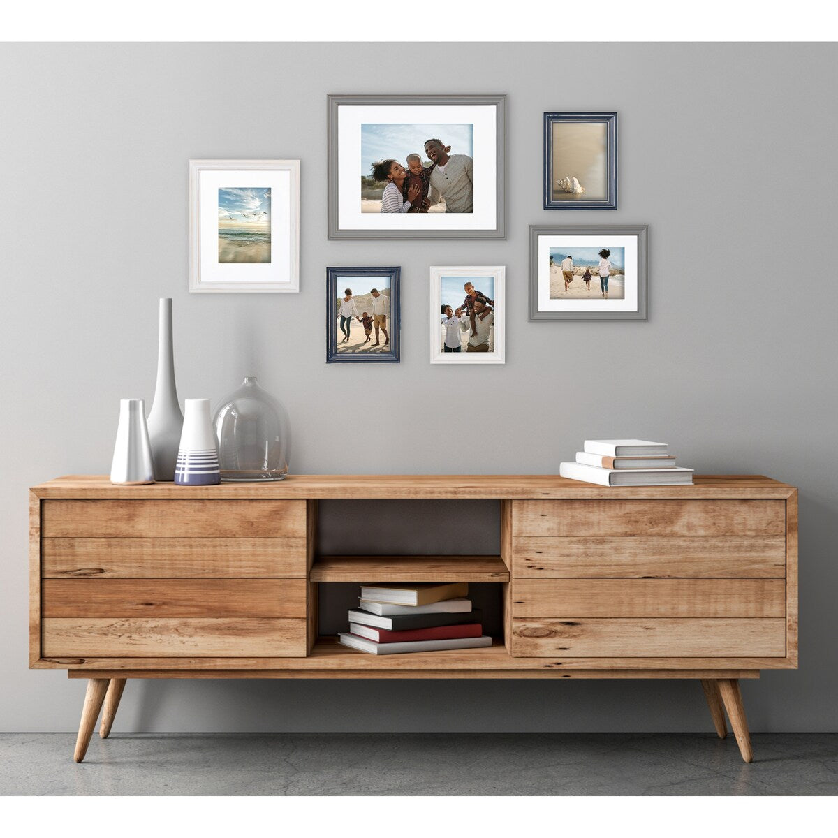 Kate and Laurel Bordeaux Gallery Wall Frame Set