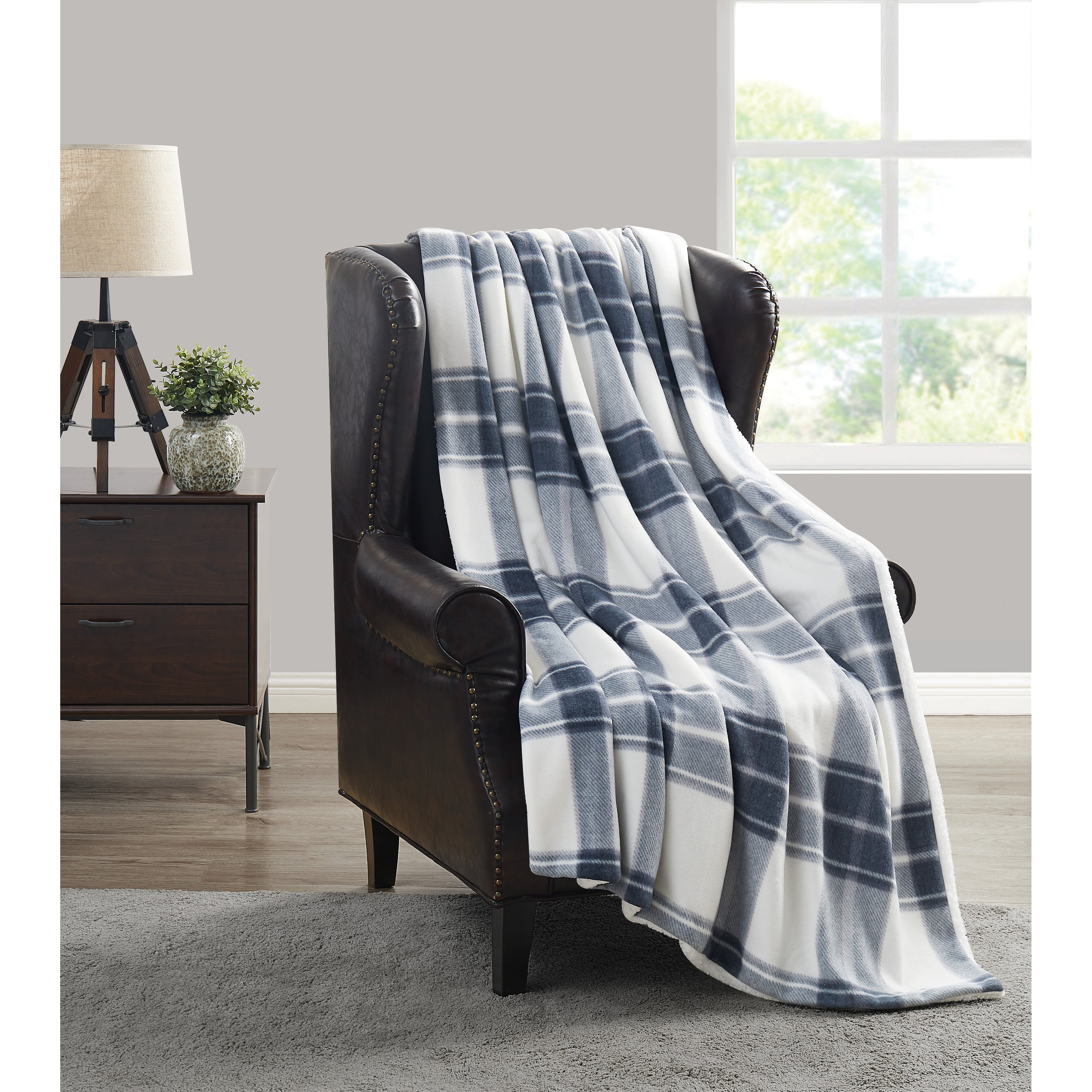 Cannon Cozy Teddy Plaid Blanket