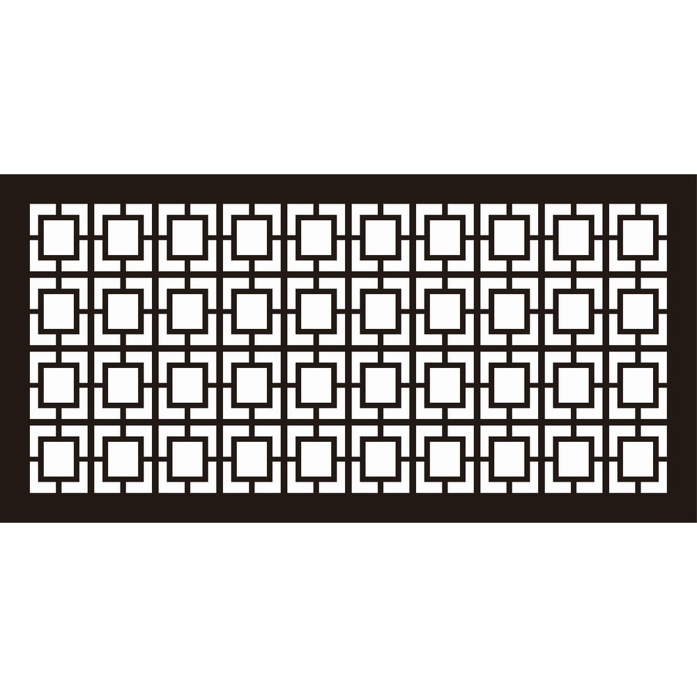 HighlandHome Laser Cut Metal Privacy Fence Screen, 24 x 48/pc