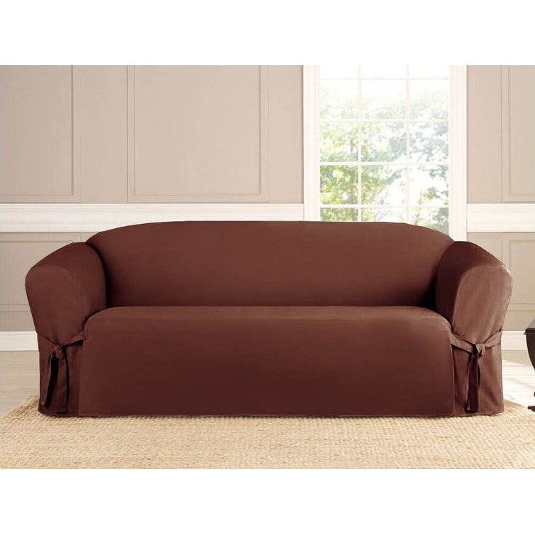 Microsuede Slipcover Furniture Protector Sofa Cover - Loveseat