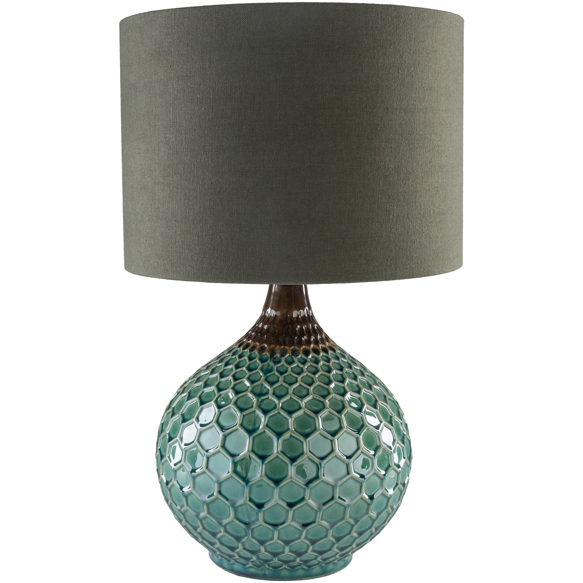 Livabliss Rustic Emma Table Lamp with Glazed Ceramic Base