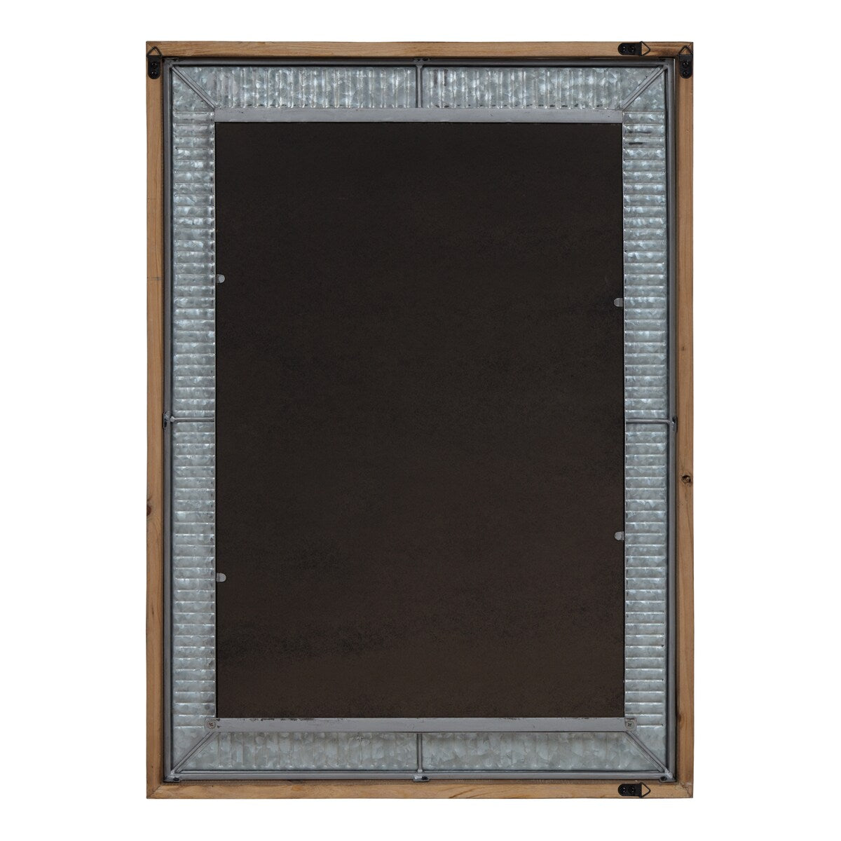 Kate and Laurel Deely Wood and Metal Wall Mirror