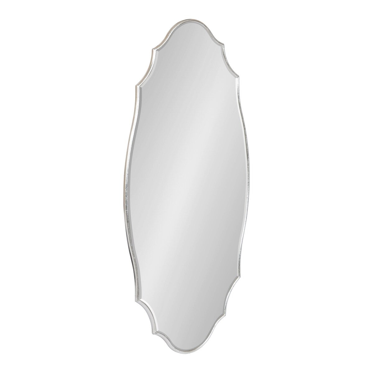 Kate and Laurel Leanna Scalloped Oval Wall Mirror