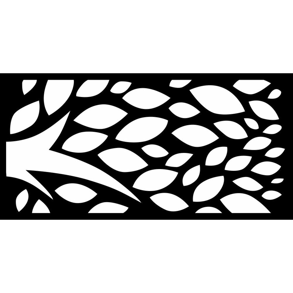 HighlandHome Laser Cut Metal Privacy Fence Screen, 24 x 48/pc