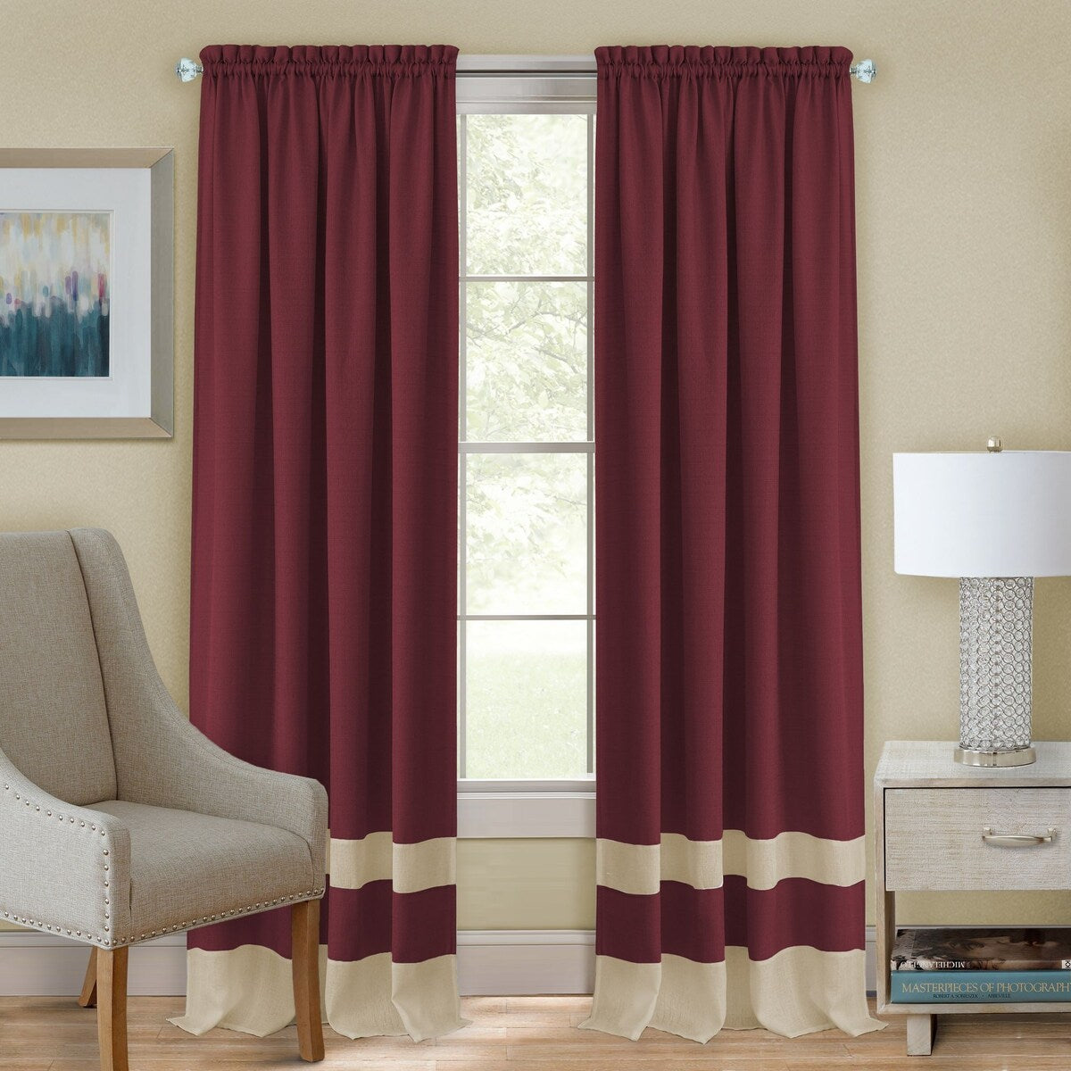 Darcy Rod Pocket Window Curtain Panel