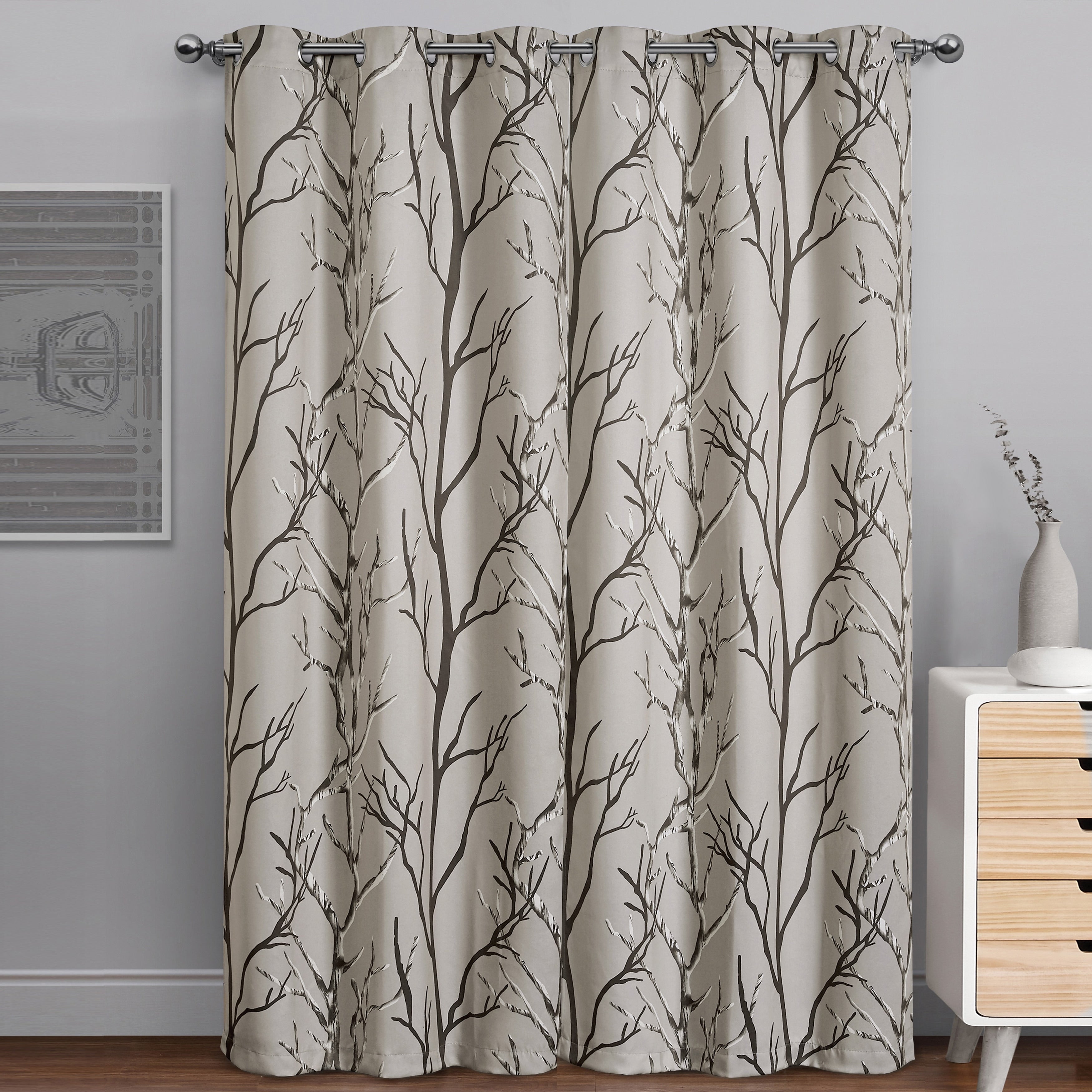 VCNY Home Kingdom Branch Blackout Curtain Panel