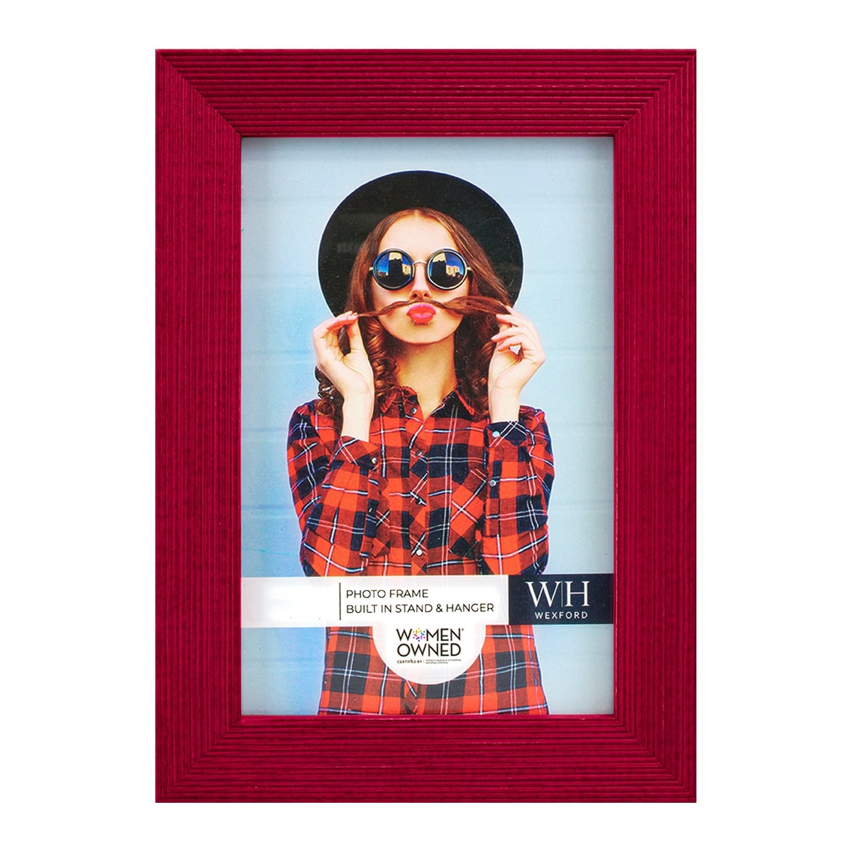 Bold Burgundy Solid Wood Picture Frame