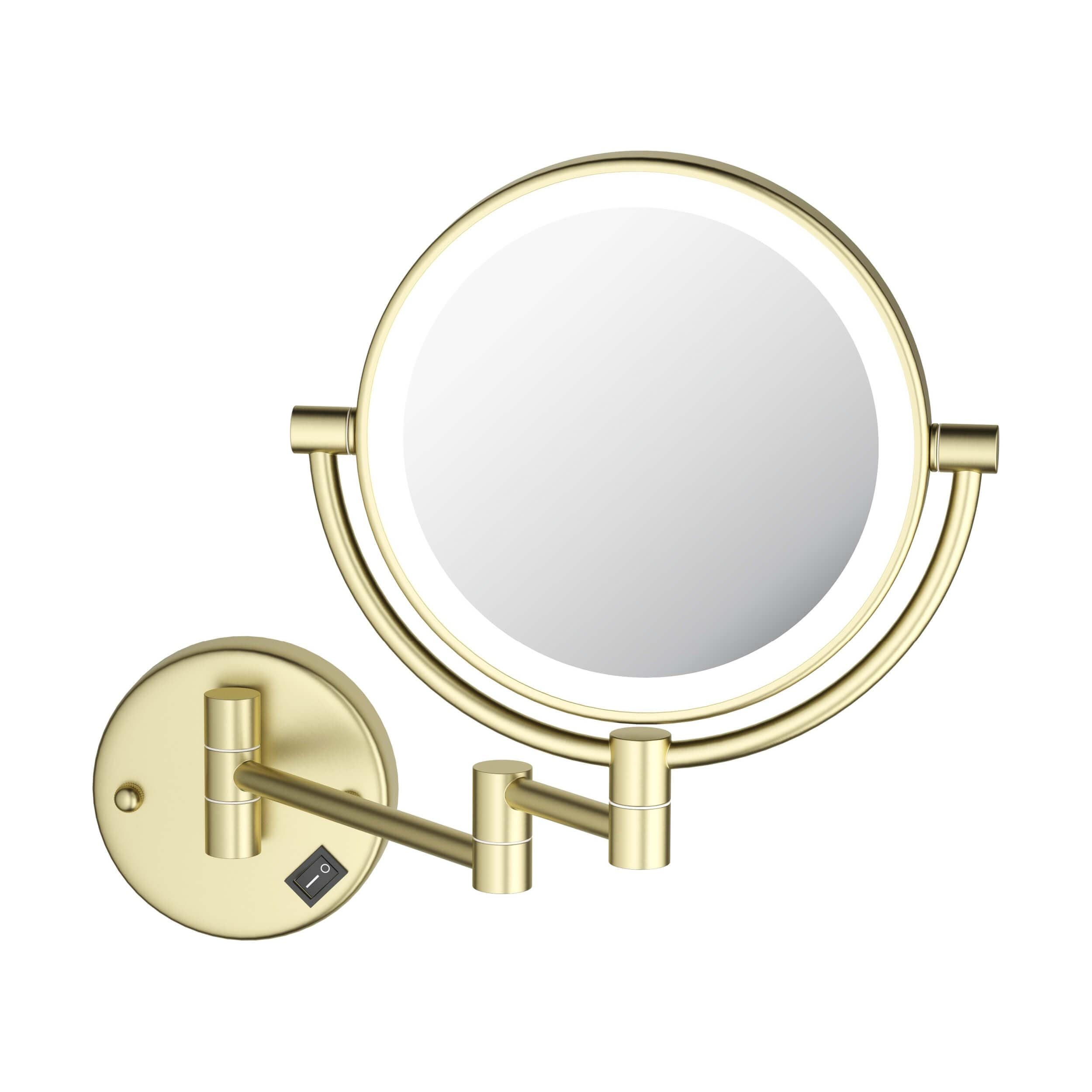 Circular LED Wall Mount Magnifying Make Up Mirror