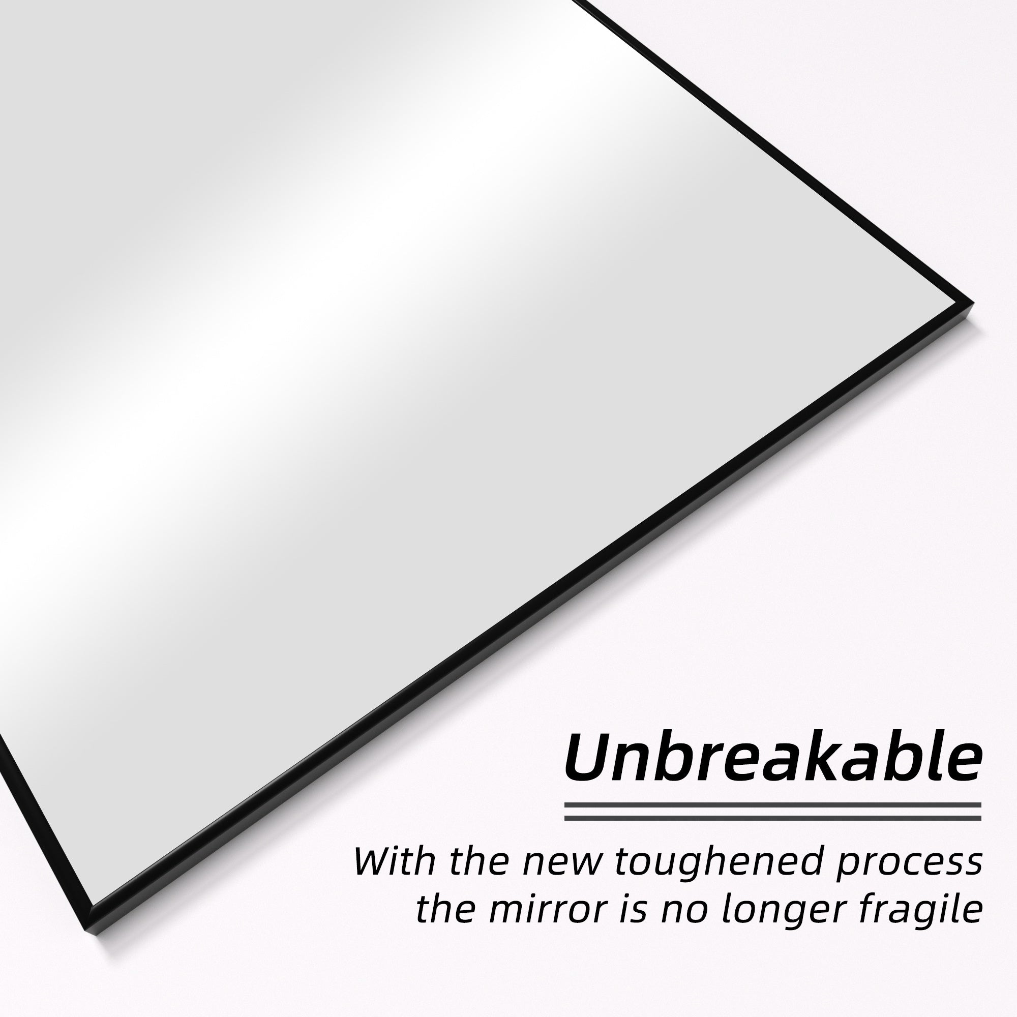 Modern Oversized Aluminum Alloy Full-Length Floor Mirror - 79*35