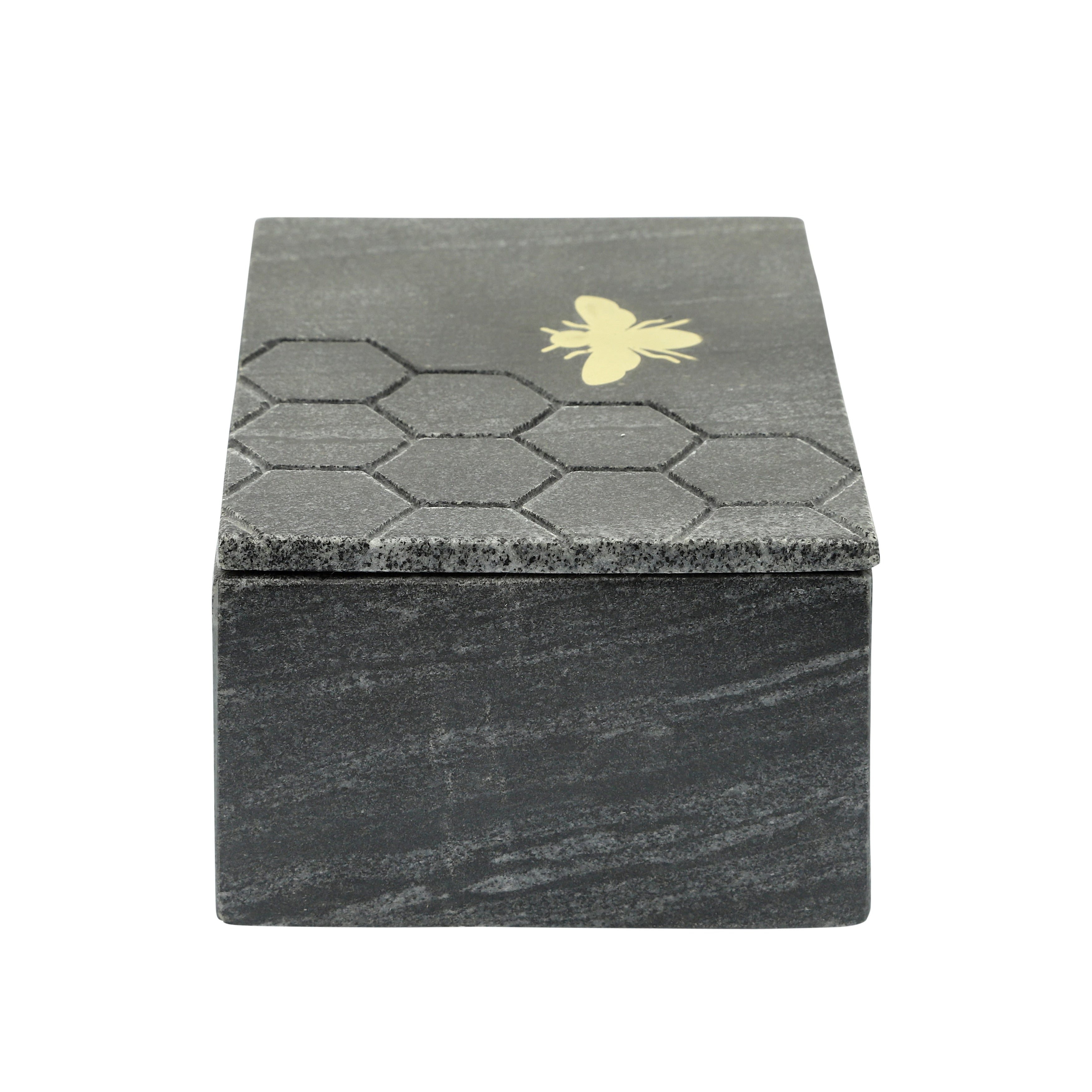 Sagebrook Home Bee Accent Keepsake Box with Lid - 7 x 5 x 3