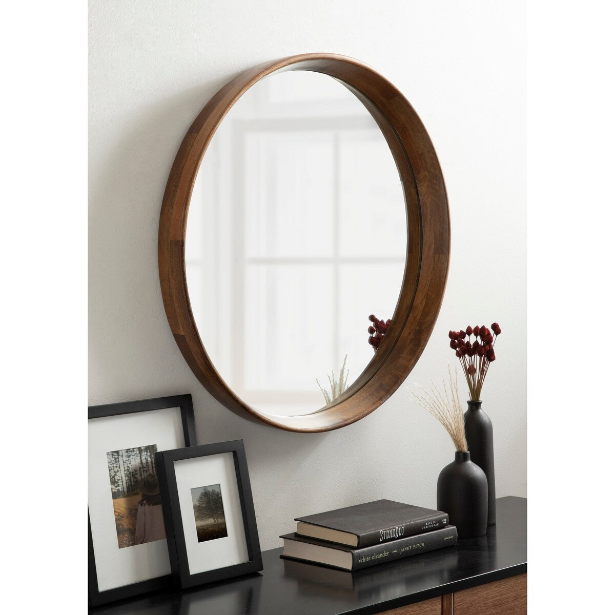 Kate and Laurel Prema Wood Framed Mirror