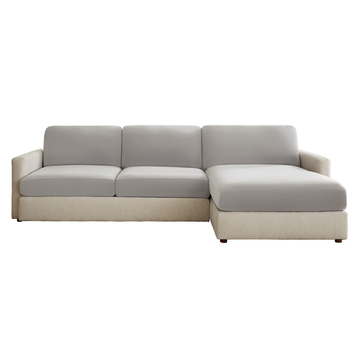 SureFit Hampstead Stretch Velvet Slipcovers, X-Long Sectional Cushion Covers - 80x48x8