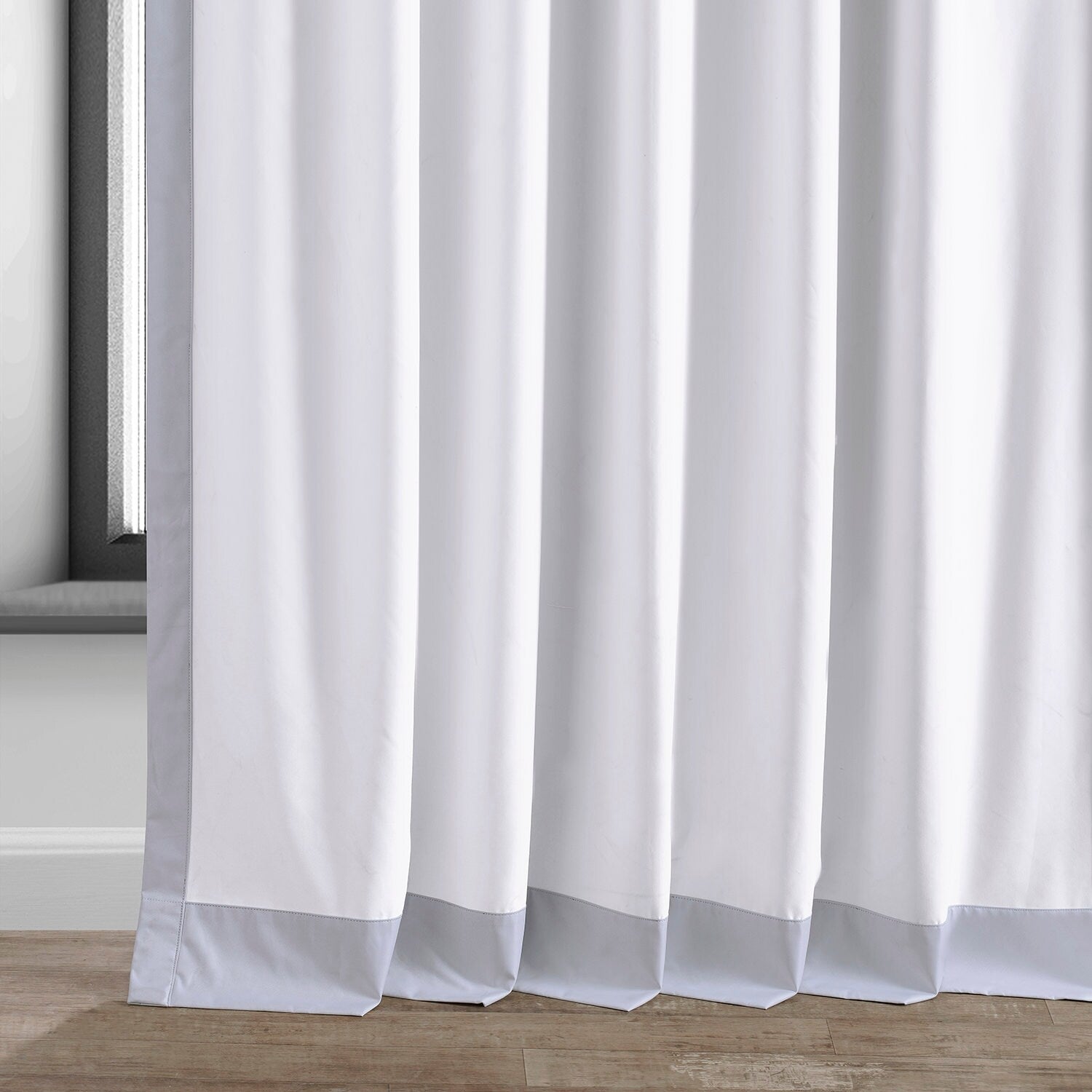 Exclusive Fabrics Essential Polyester Solid Blackout Curtains - Thermal Insulated Window Curtains Rod Pocket (Single Panel)