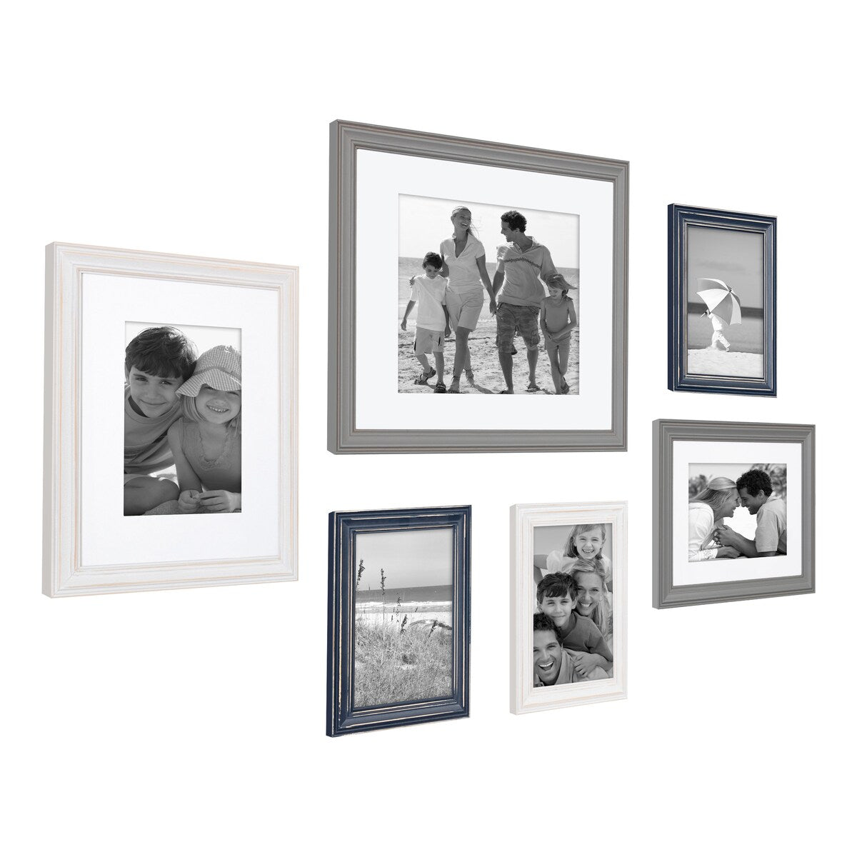 Kate and Laurel Bordeaux Gallery Wall Frame Set