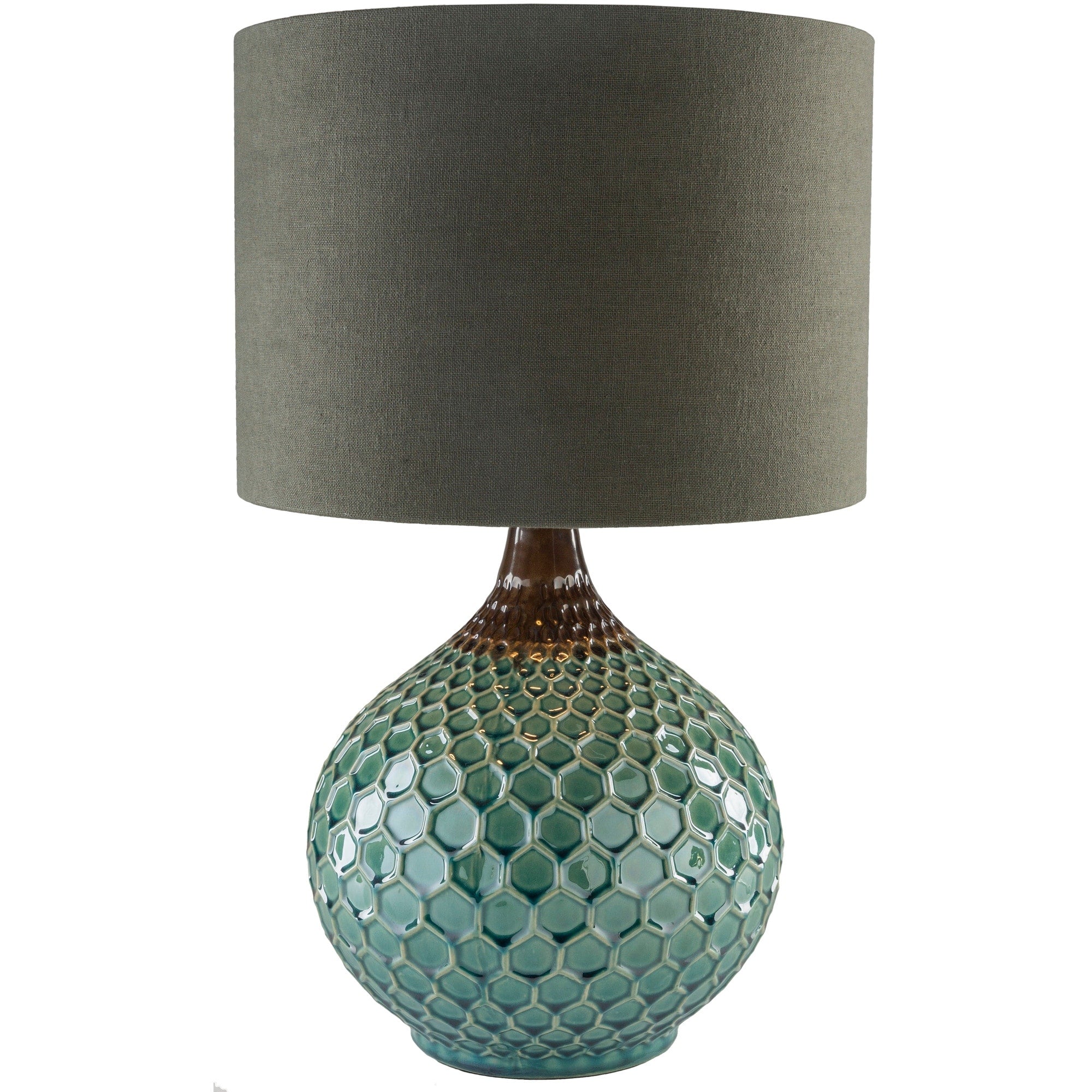 Livabliss Rustic Emma Table Lamp with Glazed Ceramic Base