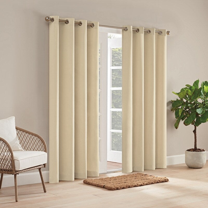 Waverly Sun n Shade Hampton Solid Indoor/Outdoor Grommet Panel