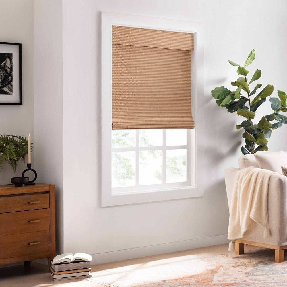 Eclipse Bamboo Cordless Light Filtering Privacy Roman Shade