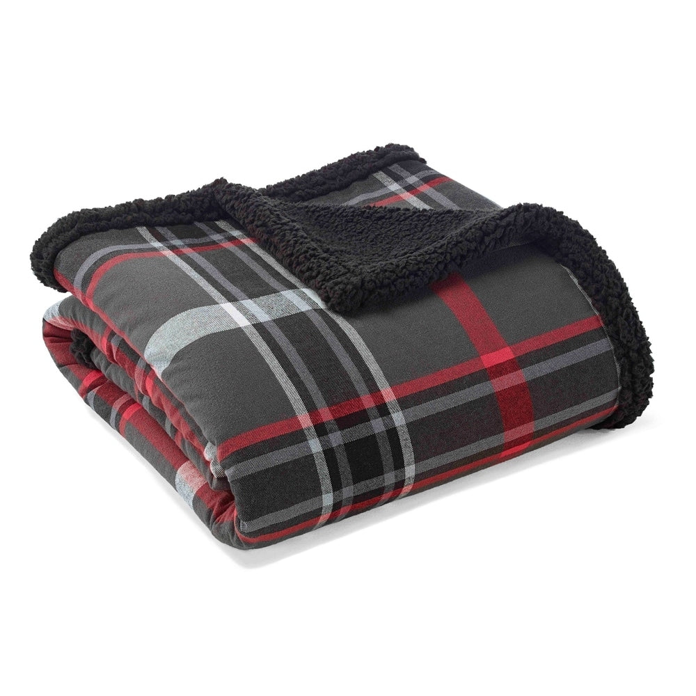 Eddie Bauer Flannel Sherpa Throws