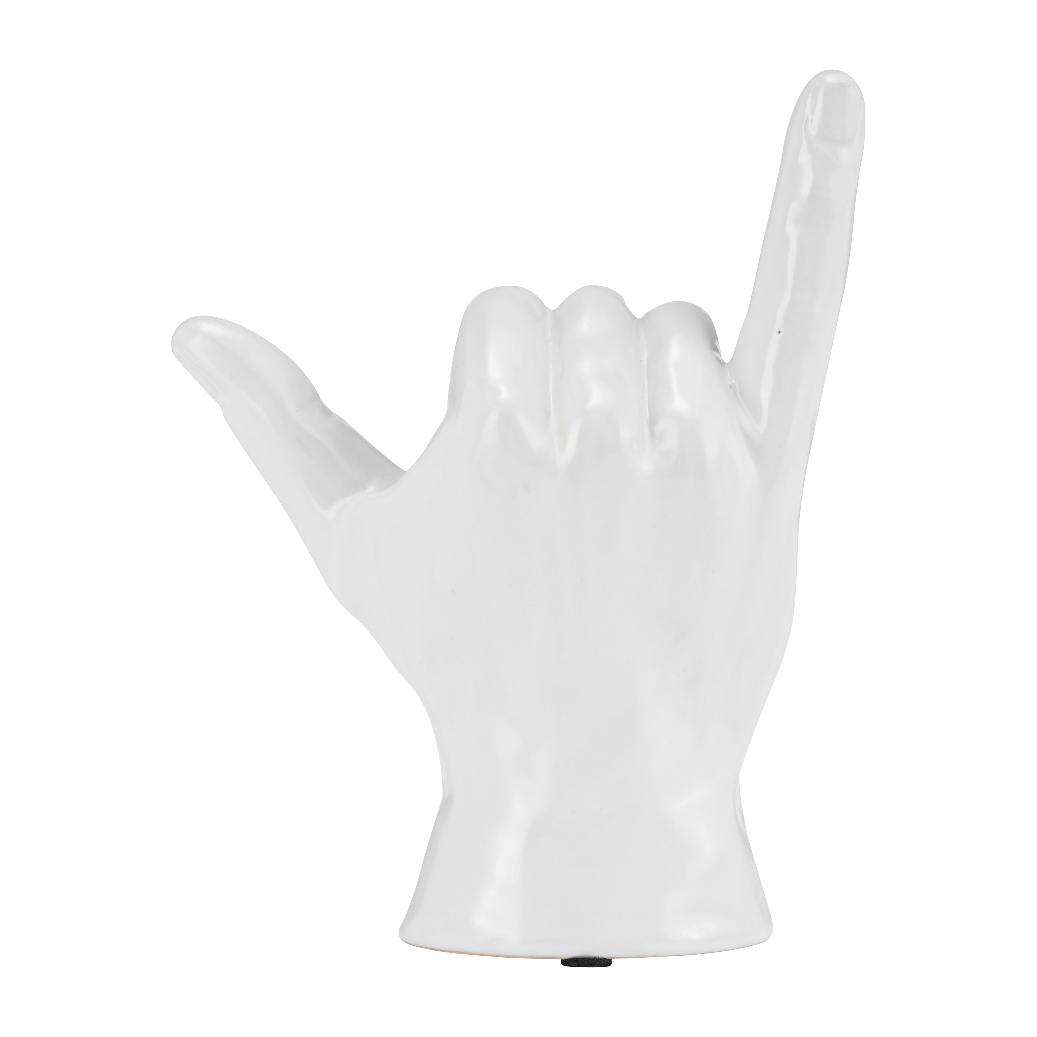 Sagebrook Home Ceramic Hand Statue Decor Symbols