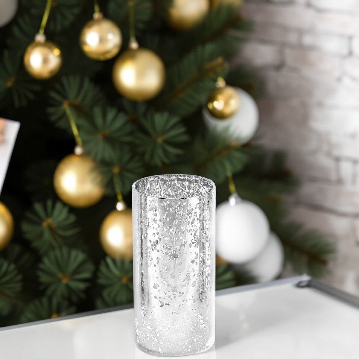 Decorative Glass Cylinder Hurricane Chimney Tube, 1 Piece