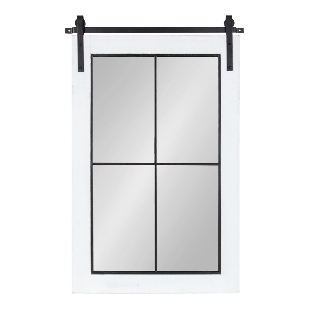 Kate and Laurel Cates Windowpane Framed Wall Mirror