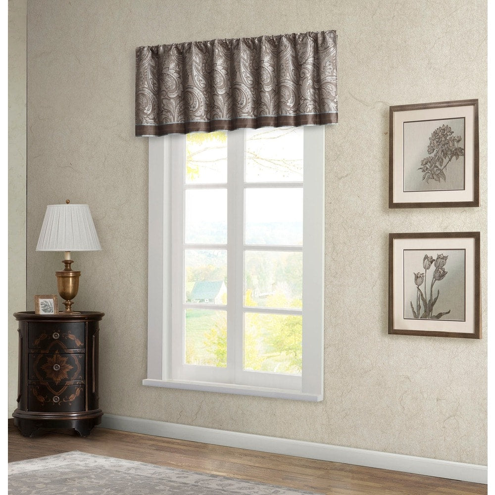 Madison Park Whitman Jacquard Valance - 50 x 18