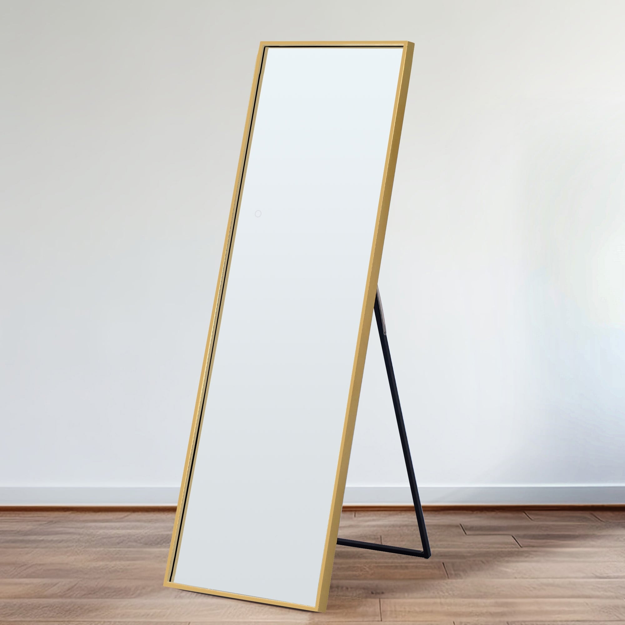 Rectangle Metal Floor Mirror - N/A