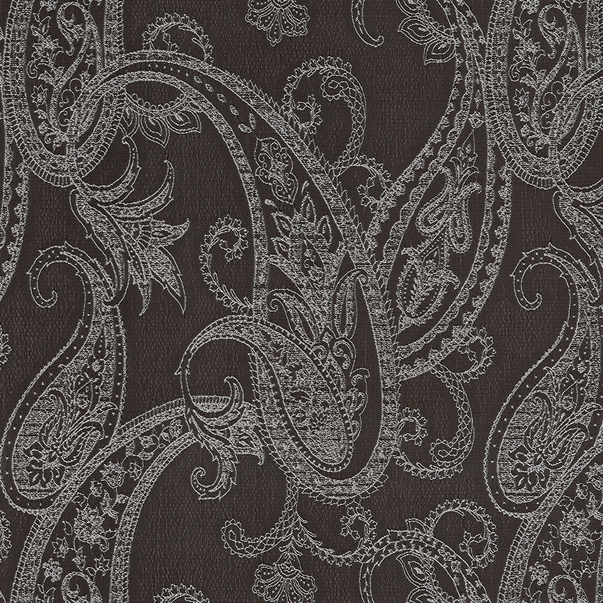 Sun Zero Pedra Paisley Embroidery Total Blackout Back Tab Curtain Panel, Single Panel