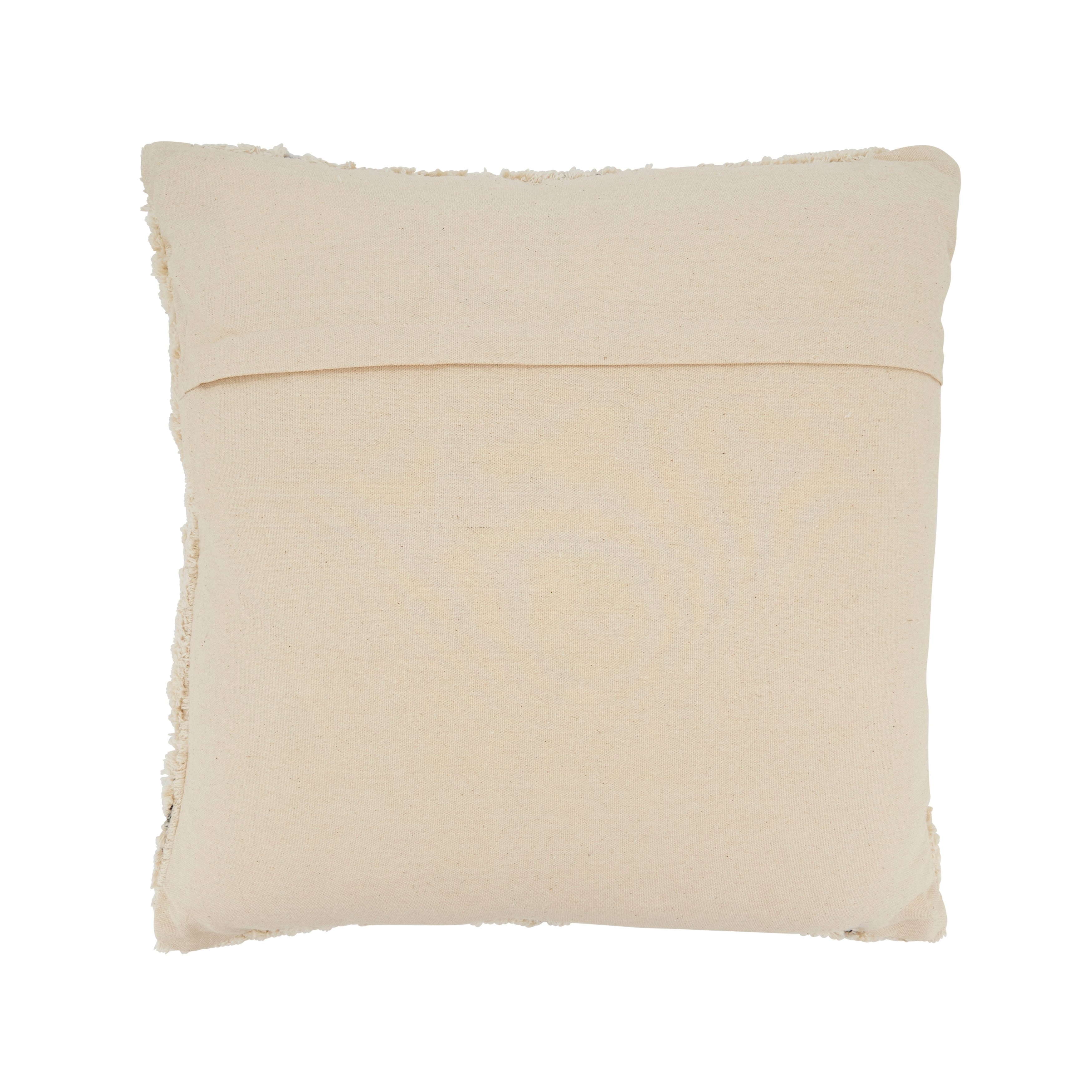 Tufted Symmetry Embroidered Throw Pillow