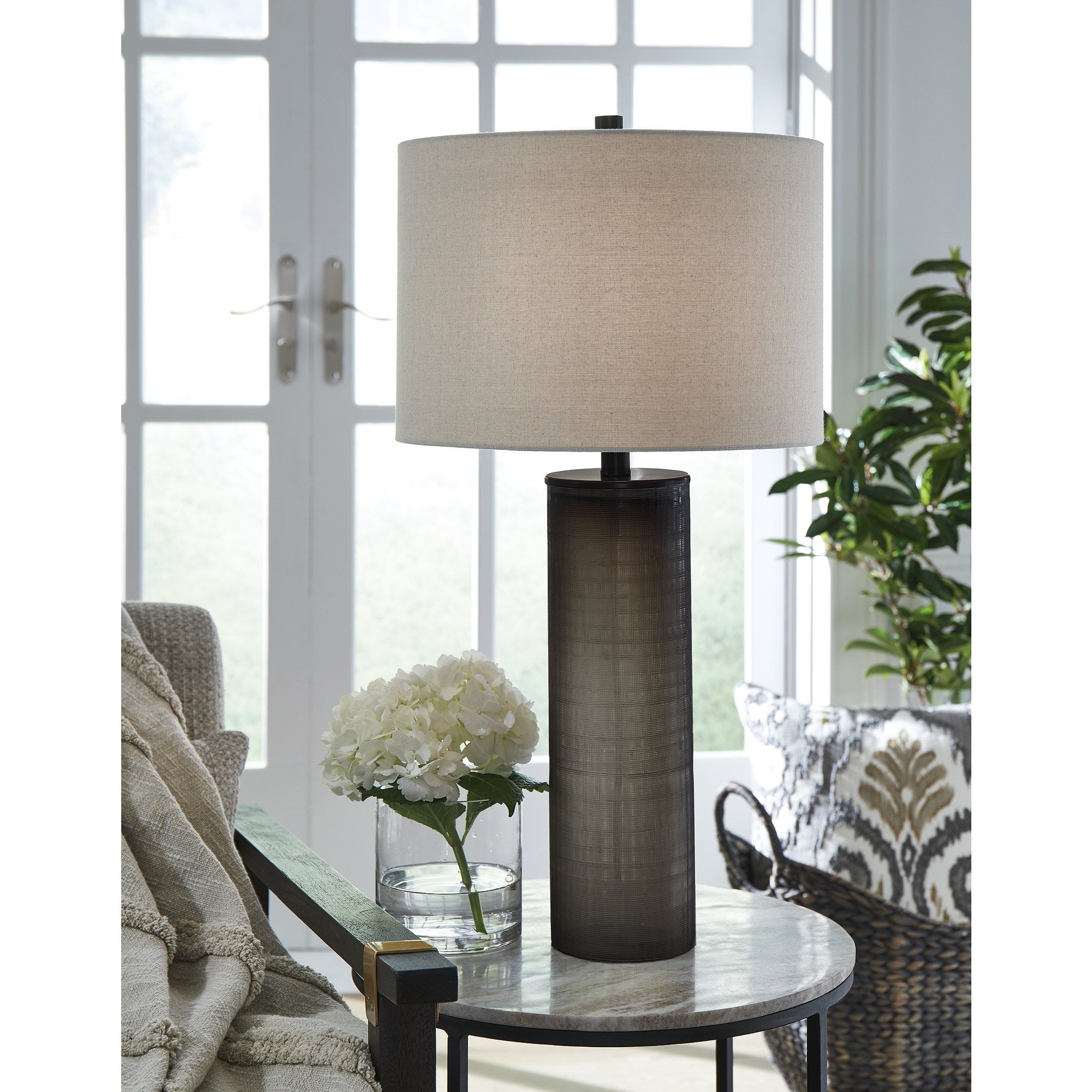 Signature Design by Ashley Dingerly Brown Table Lamp - 14W x 14D x 28H