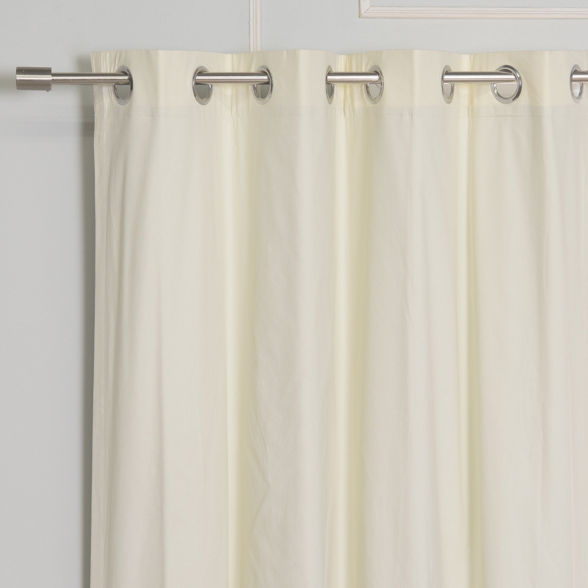 Aurora Home Solid Cotton Blend Blackout Curtain Set of 2