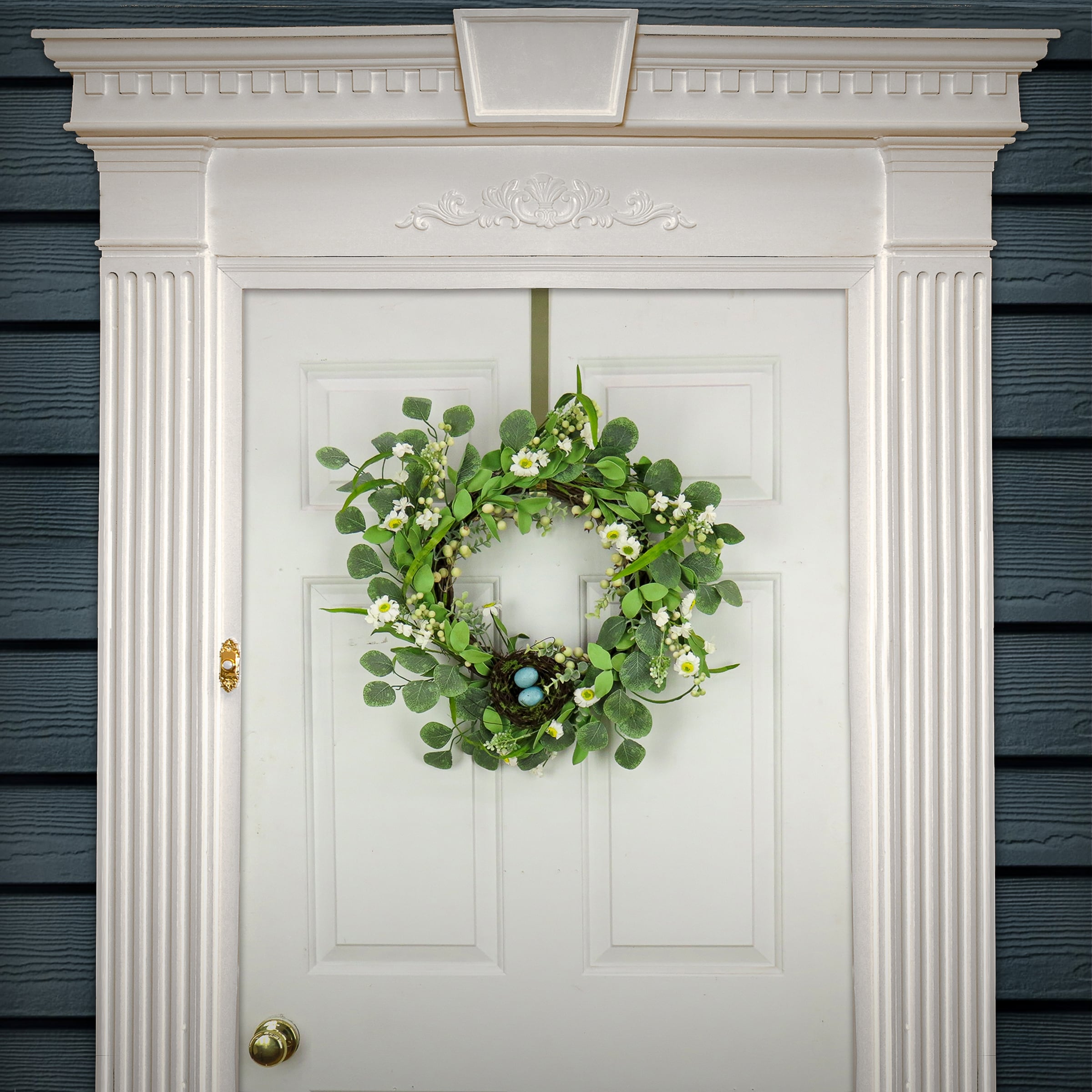 National Tree Company 20 in. Daisies and Berries Wreath