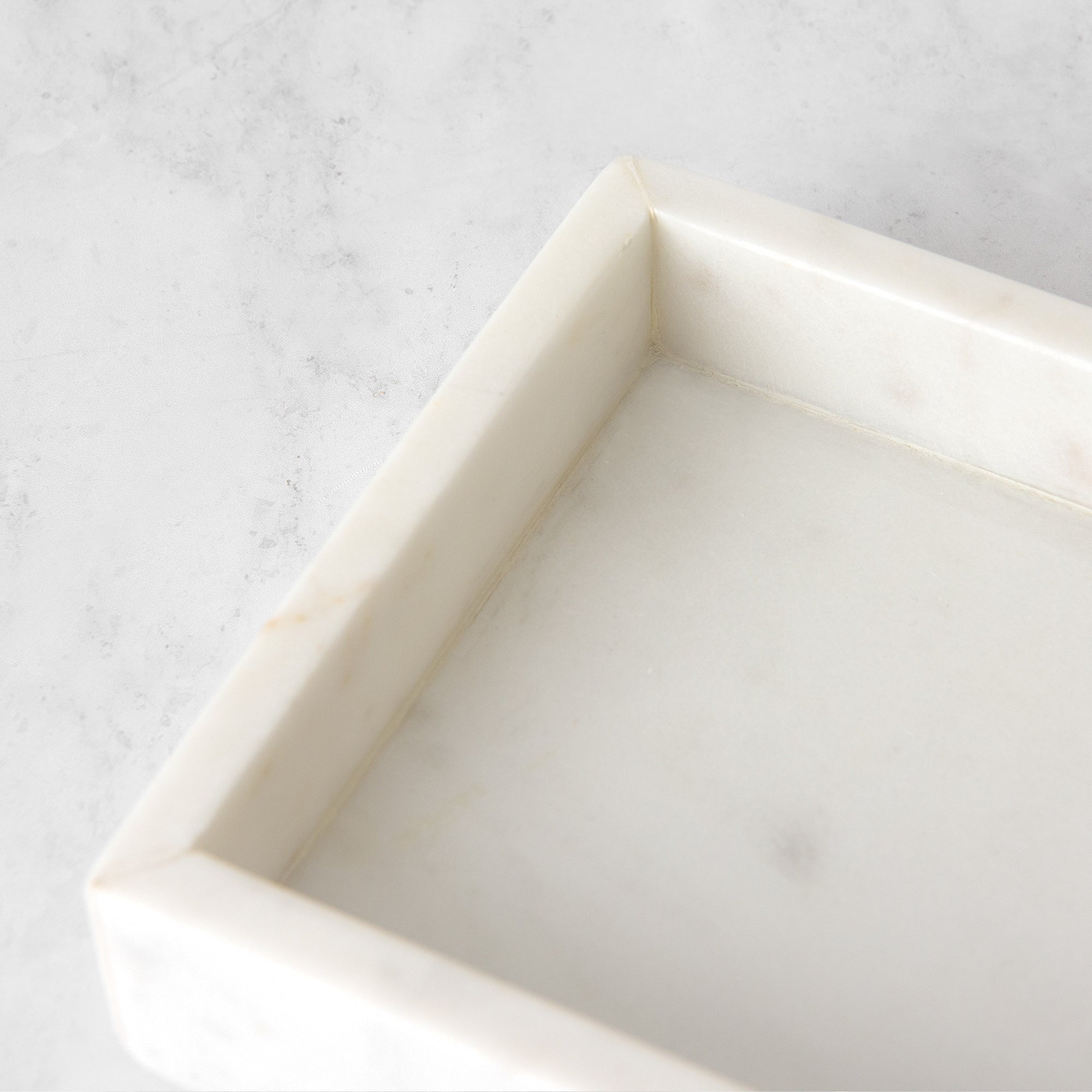 Aurora Home Marble Rectangle Tray