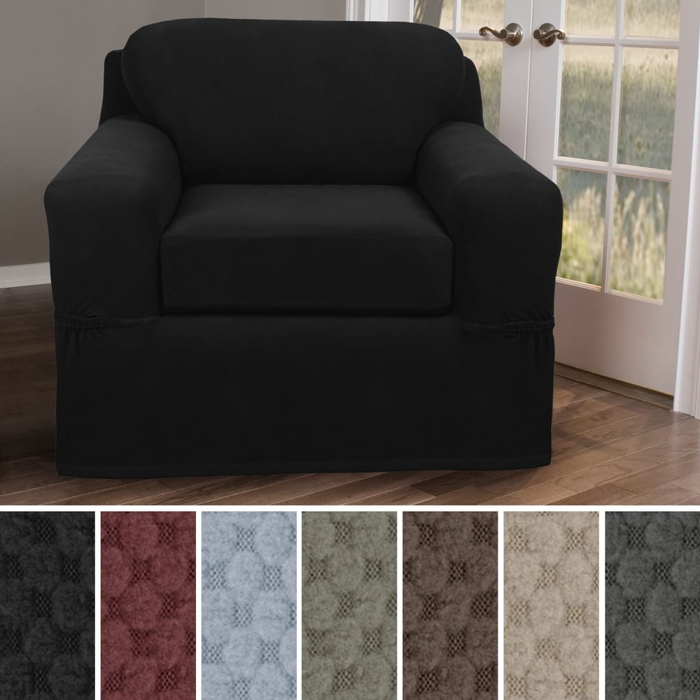 Maytex Stretch Pixel Chair 2 Piece Furniture / Slipcover