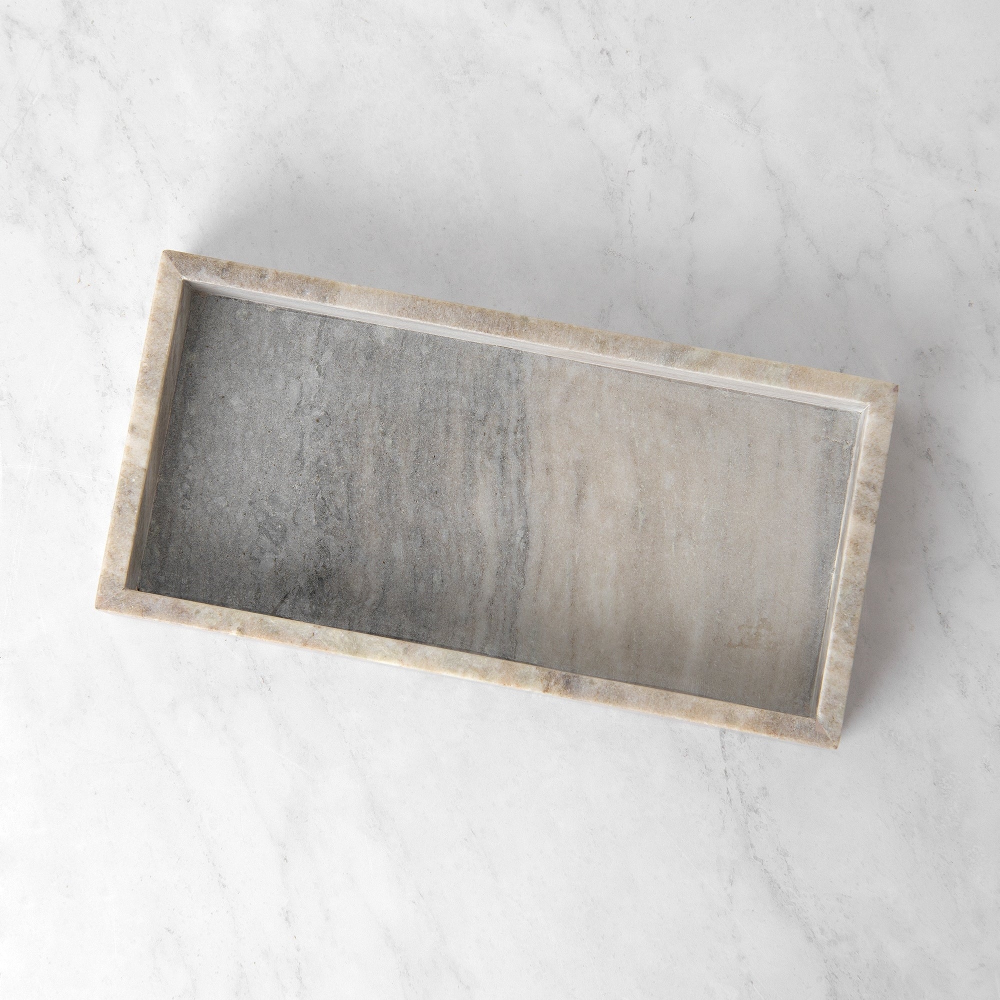 Aurora Home Marble Rectangle Tray