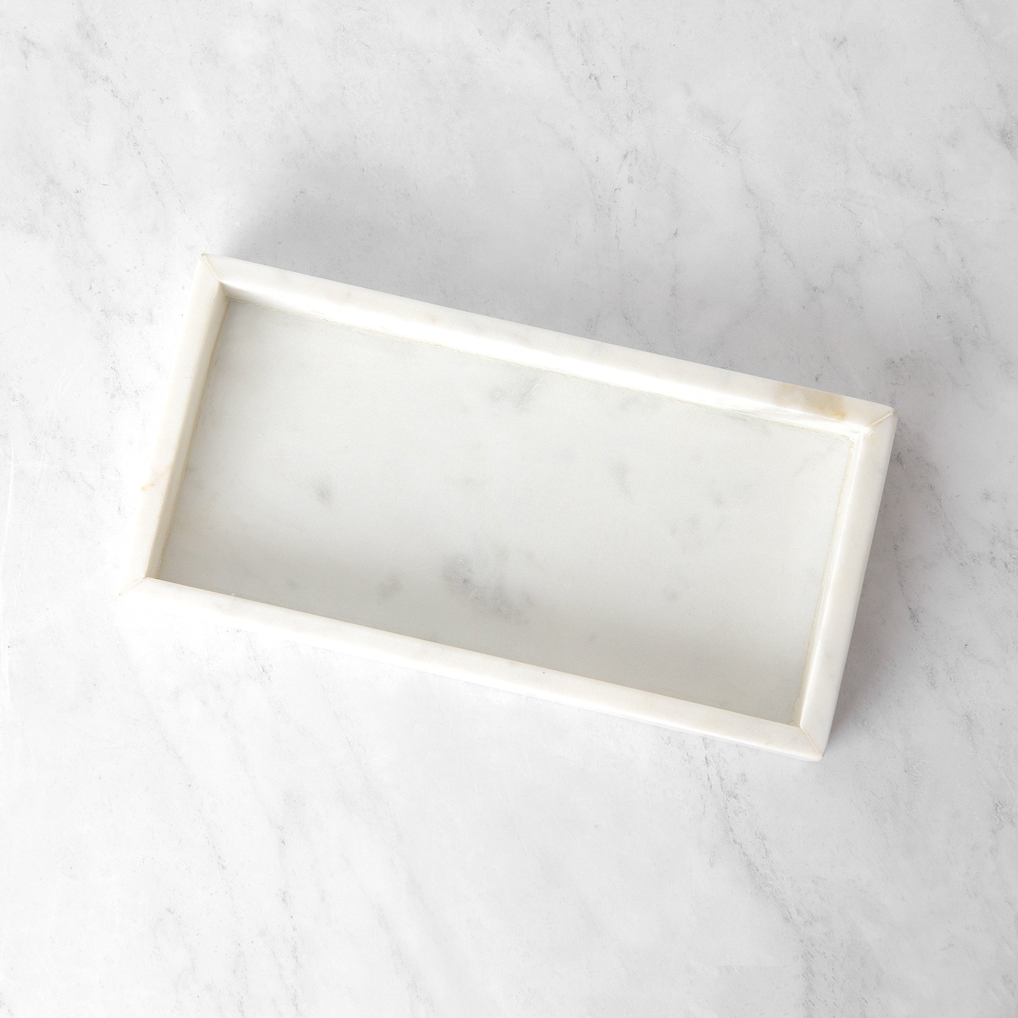 Aurora Home Marble Rectangle Tray