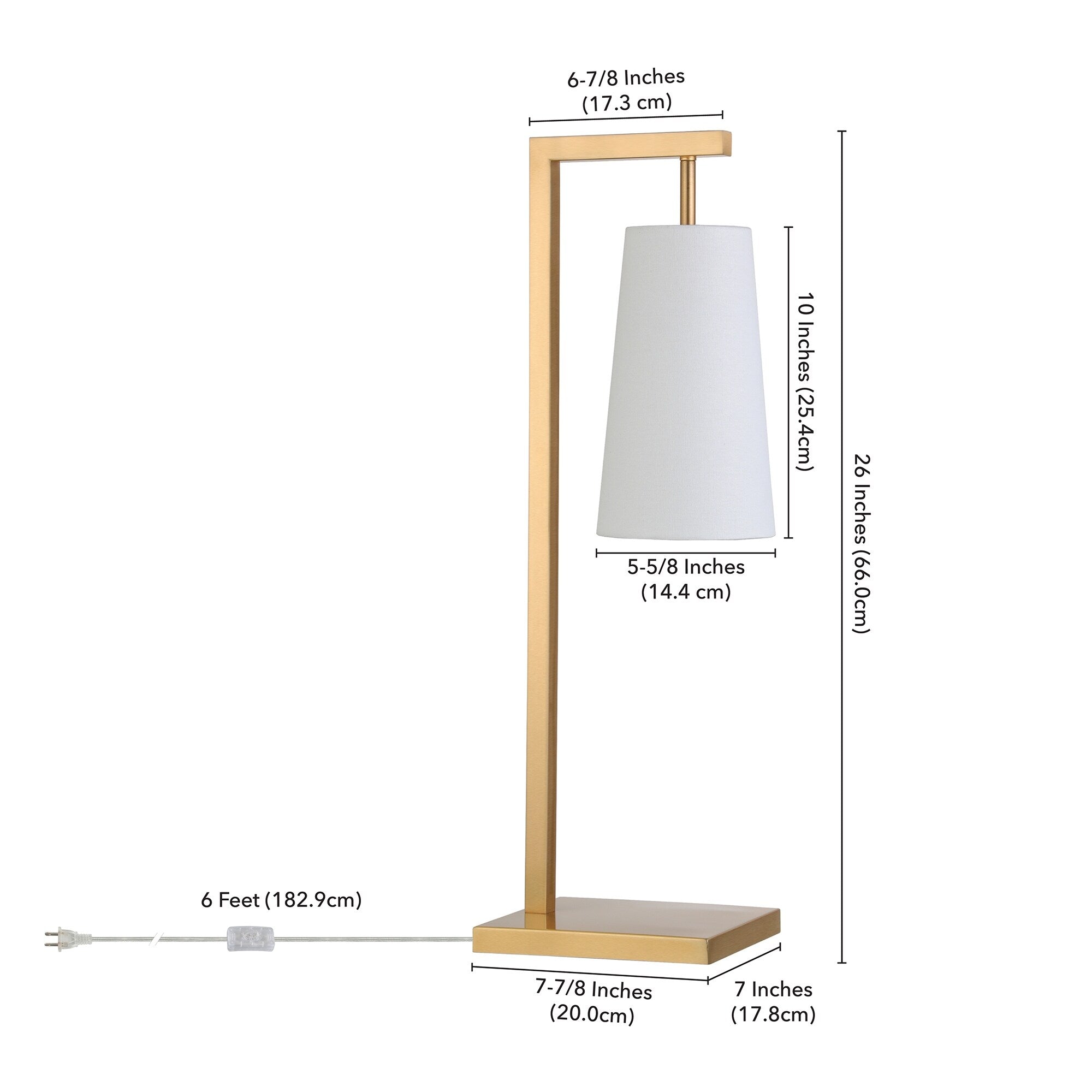 Moser 26 Tall Table Lamp with Fabric Shade