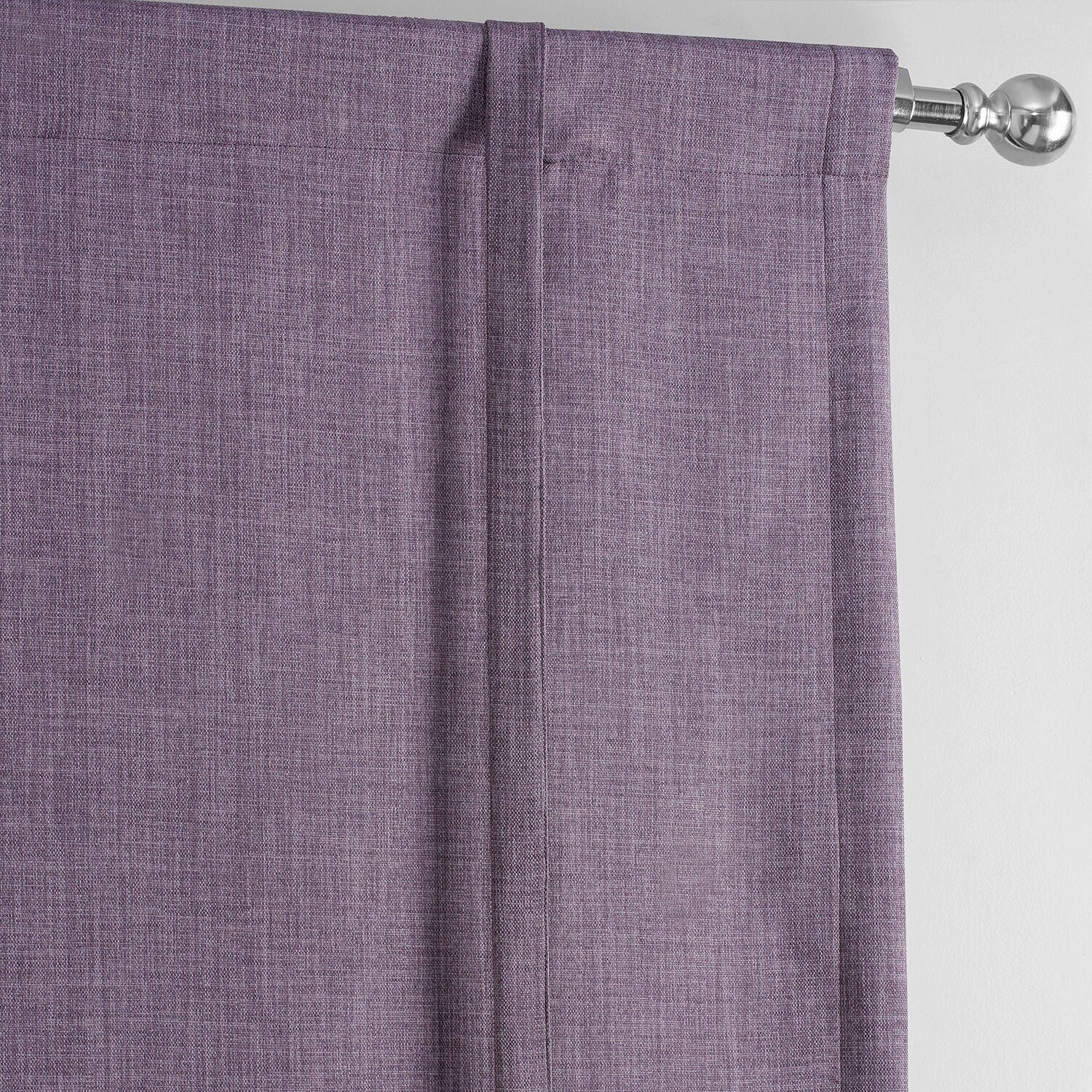 Exclusive Fabrics Faux Linen Room Darkening Tie-Up Window Shade (1 Panel)